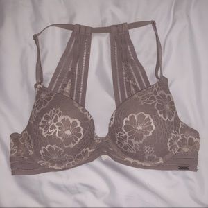vs pink mauve lightly lined lace bra☆